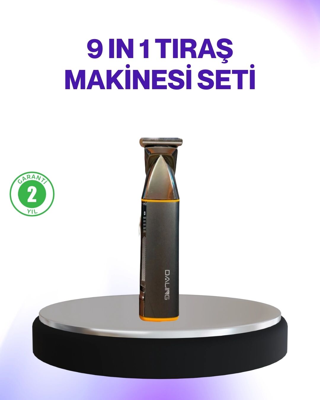9’u 1 Arada Şarjlı Erkek Bakım Cihazı Saç Sakal Bıyık Ense Trimmer