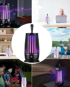 Elektrikli Sinek Öldürücü Lamba Uv Mor Işık Geniş Alan Etkili Sessiz Çalışma