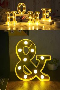 Dekoratif LED Işıklı 3D Büyük Boy Organizasyon Doğum Günü Kutlama (And)