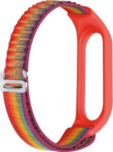 Xiaomi Mi Band 3/4/ 5/6 ve Band 7 ile Uyumlu Akıllı Bileklik Kaliteli Yedek Saat Kordonu Çift Katmanlı Kumaş