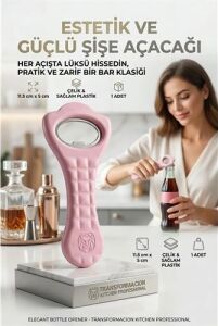 Pratik Şişe Açacağı | Ergonomik Barmen Tipi Sağlam Gazoz ve Içecek Açacağı 723196