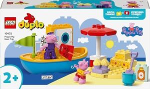 Peppa Pig Tekne Gezisi 10432-2 Yaş ve Üzeri Çocuklar Için Peppa Pig Minifigürü Içeren Eğitici Oyuncak Yapım Seti (23 Parça)