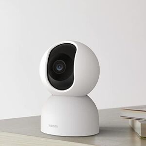 Akıllı Kamera C400, 1440P Wifi Kamera, Bebek Monitörü, Iç Mekan Kamerası, Evcil Hayvan Kamerası, Gece Görüşü, 360° Dönen Başlık, Beyaz