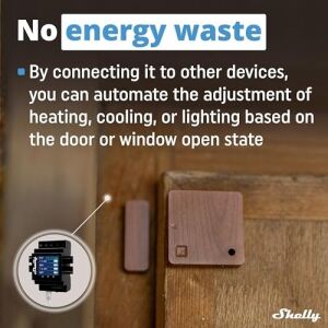 Shelly Blu Door/window  | Bluetooth Smart Kapı ve Pencere Sensörü, Lüks Sensörlü | Güvenlik | Anında Tepki | Ios Android Uygulaması | Ağ Geçidi Gereklidir | Sahne Etkinleştirme