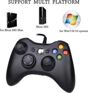 Kablolu Siyah Joystick Titreşimli Hızlı Şarj Destekli Pc ve 360 Uyumlu Garantisiz