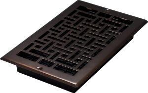 Decor Grates AJL610W-RB Oriental Duvar Kaydı, 15X25 Cm, Ovuşturulmuş Bronz Kaplama
