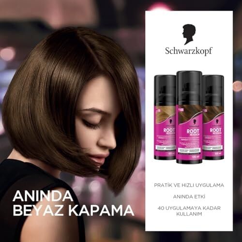 Root Retoucher Beyazları Anında Kapatan Sprey Boya Koyu Kahverengi 120 ml