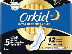 Ultra Hijyenik Ped Gece Ekstra Plus (Boy 5) 5 Adet Ped