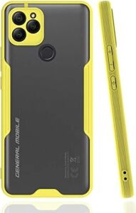 General Mobile Gm 21 Uyumlu Kılıf Mat Kamera Korumalı Silikon Platin
