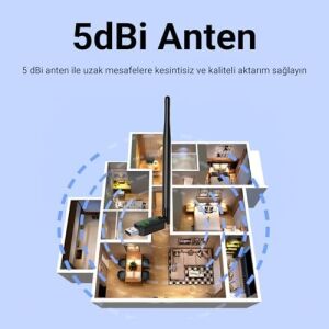 AD083 650 Mbps USB Adaptör Wifi Alıcı Verici Access Point