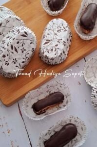 Takribi 200 Adet Büyük Boy Desenli Ekler Kağıdı 8.5x4 Cm, Baklava Sunumluk, Muffin Kek Kalıbı