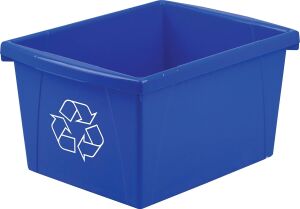 Storex 4 Galon (15 L) Geri Dönüşüm Kutusu, 33 x 28 x 28 Cm, Mavi (61505A06C)