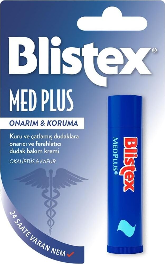 Blistex Medplus Stick Kuru ve Çatlamış Dudaklara Onarıcı ve Ferahlatıcı Dudak Bakım Kremi Spf 15 X2