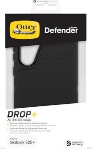 Galaxy S25+ Için Defender Kılıfı, Darbeye Dayanıklı, Düşmeye Dayanıklı, Ultra Sağlam, Koruyucu Kılıf, Askeri Standartlara Göre 7 Kat Test Edildi, Siyah