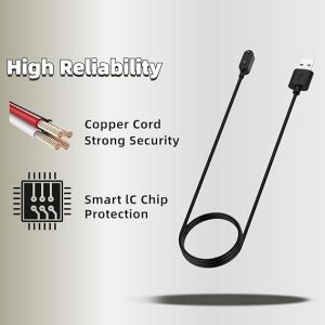 Watch Fit 3/wacth Fit2/band 9/band 8/band 7 Uyumlu Usb-A Şarj Cihazı ile Uyumlu Şarj Kabloları Çip Korumalı Akıllı Saat Yedek USB Şarj Kablosu
