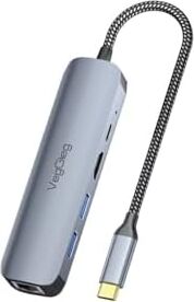 Type-C Pd 100W 5 Portlu 4K 60Hz HDMI Gigabit Ethernet USB 3.0 Çoklayıcı Hub