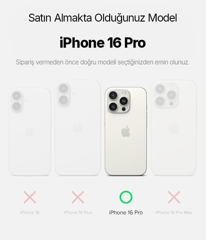 iPhone 16 Pro Için Super-Crystal Magsafe ile Uyumlu Kılıf Arkası Kristal Berraklığında Cam Görünüm Kenarları Darbe Emici Silikon Hybrid Kılıf (Siyah, 16 Pro)