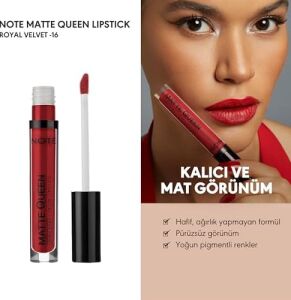 Lipstick 16 Velvet Kalıcı Likit Ruj, Kırmızı