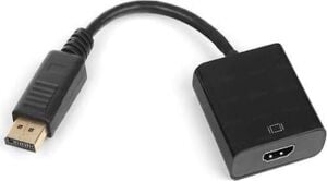 Display Port To HDMI Dönüştürücü (Display Port Bilgisayara Takılır) (Hdmı Kablo ile Monitör, Tv Projeksiyon Takılır)
