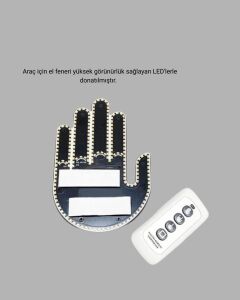 Kompakt Tasarımlı LED Jest Işığı – Selam ve Teşekkür Modları