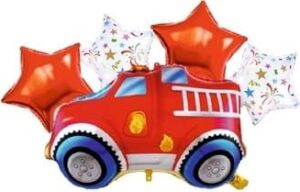 Itfaiye Arabasi 5 Li Set Folyo Balon