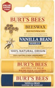 Burt's Bees 2li Lip Balm Set (Beeswax + Vanilya)