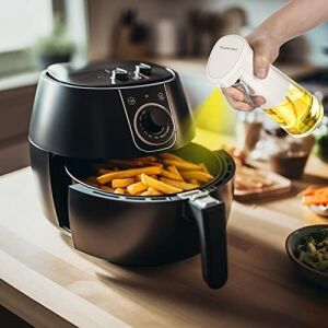 Pişirme Için Zeytinyağı Püskürtücü, 240ML Zeytinyağı Sprey Şişesi, Cam Zeytinyağı Püskürtücü Mister, Hava Fritözü Için Yağ Püskürtücü, Barbekü, Salata, Pişirme, Izgara Mutfak Aletleri
