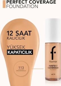 Perfect Coverage Yüksek Pigmentli & Yarı Parlak Bitişli SPF15 Fondöten