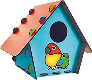 Redka Kumtoys Kuş Evi Ahşap Kuş Evi Ahşap Maket Boyama