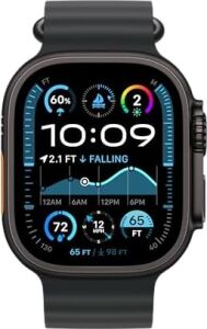 Apple Watch Band - Ocean Band - 49 mm - Siyah - One Size