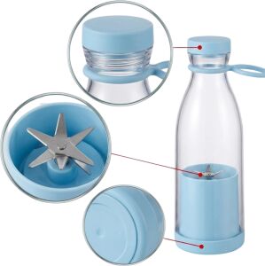 Mini Blender USB Şarjlı 380 ml Smoothie Hazırlayıcı Hafif ve Pratik Tasarım