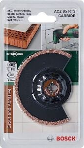 Professional Accessories Diy Carbide Serisi Derz Arası Karbür Riff Segman Testere Bıçağı, 85 Mm/acz 85 Rt3, Siyah