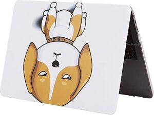 MacBook Air 13 Kılıf A1369 A1466 Uyumlu Köpek Desenli Tpu Ince Hafif Darbe Emici Lazer Uv Baskılı Sert Koruyucu Kapak Kahverengi