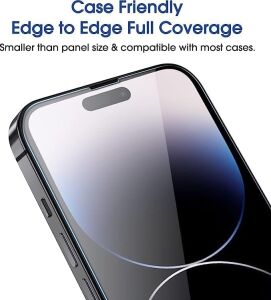 iPhone 16 Pro Max Uyumlu Full Tam Ekran Kırılmaz Temperli Cam Ekran Koruyucu – 9h Sertlik, Kenardan Kenara Tam Koruma, Ultra Şeffaf, Baloncuksuz Kolay Uygulama, Parmak Izi Tutmaz Hd Cam
