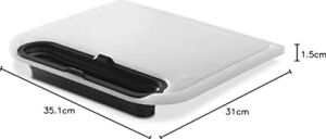 7032 Cut & Catch Cutting Board, White