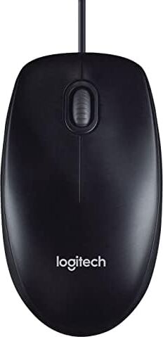 M90 USB Kablolu Mouse, Pc, Mac, Dizüstü Bilgisayar ile Uyumlu, 1000 Dpı Optik Izleme, Sağ ve Sol Elle Kullanıma Uygun, Siyah