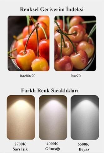 8W (60W) LED Ampul Beyaz 6500K E27 (5 Adet) Tasarruflu Lamba