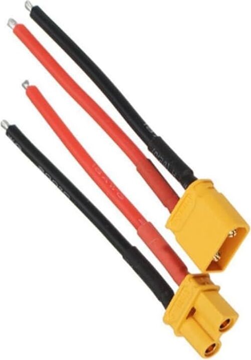 XT90 Erkek Dişi Lipo Pil Şarj Kablosu 15 cm 2,5mm Siaf Silikon Kablolu