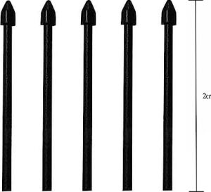 Daiuni S-Pen Yedek Uçlar  Galaxy Tab S7 Fe/tab S7 / Tab S7+ Plus/galaxy Tab S8 / Tab S8+ Plus/tab S8 Ultra Için Dokunmatik Stylus S Pen Uçlar Uç Alet Seti, 5 Adet (Siyah)