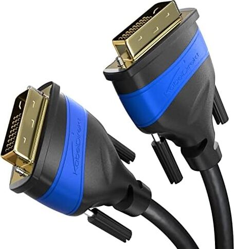 – Çift Bağlantılı DVI Kablosu – Parazitsiz Sinyal Iletimi Için Ferrit Çekirdekli – 2m (Dijital /24+1 Monitör Kablosu, Dvı'dan Dvı'ya, 60Hz'de 2560×1600&APOS;E Kadar Veya Full HD/1080P)