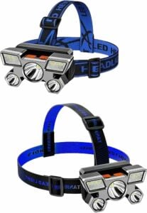 El Feneri Süper Kafa Lambası 4 Modlu 5 LED Kafa Feneri