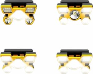 El Feneri Süper Kafa Lambası 4 Modlu 5 LED Kafa Feneri