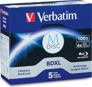 Verbatim 98913 M-Dısc Bd-R Xl 100GB/1-4X, Jewelcase (5 Disk), Mavi