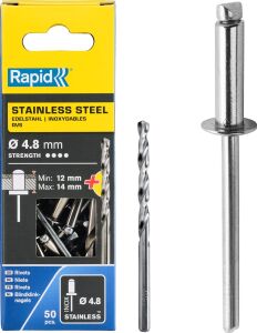 Perçin 4.8X18 mm Paslanmaz Matkap Ucu