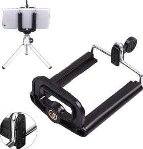 Telefon Tutucu Başlık, Tripod Başlığı, 360 Dönebilen Metal Tripod Mafsalı, Cep Telefon Tutucu, Iphone, , , Uyumlu, Evrensel Tüm Telefonlara Uyumlu Kit