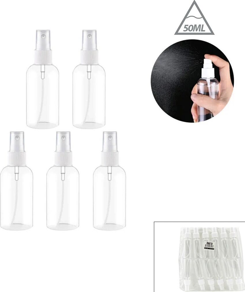 Boş Sprey Şişesi - Plastik - 50 ml - Şeffaf