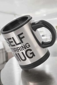 Mikser Kupa Yazılı Mug Bardak Karıştırma Özelliği
