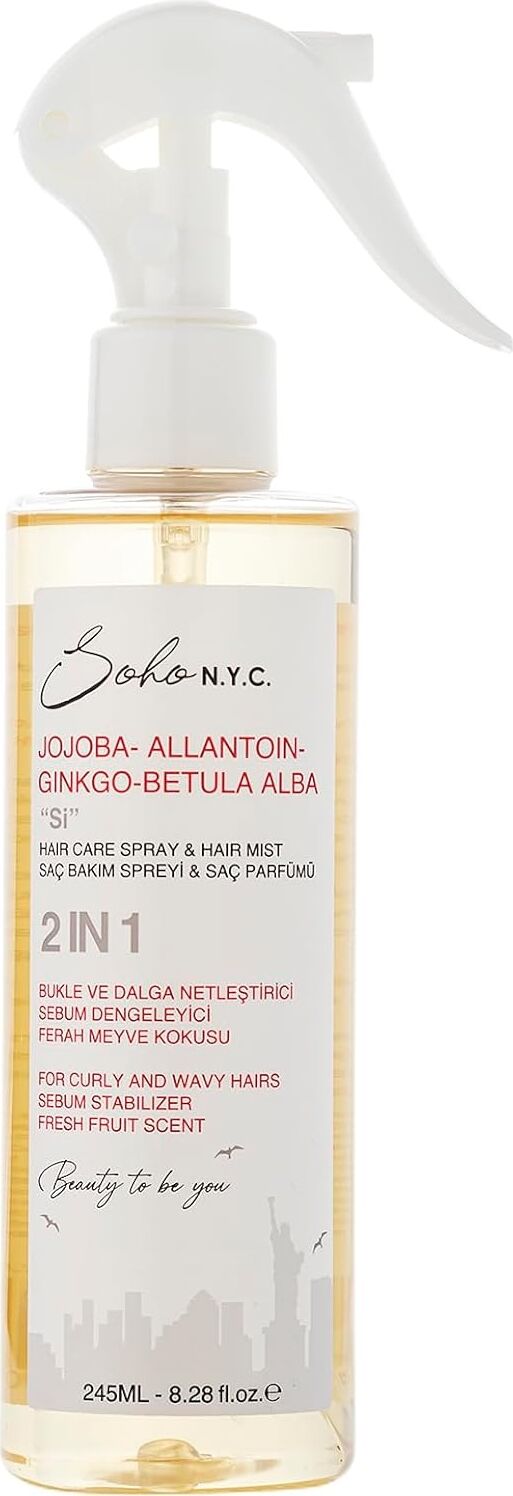 Bukleli Saçlar Için Bakım Spreyi ve Saç Parfümü ''si'' 245 ml