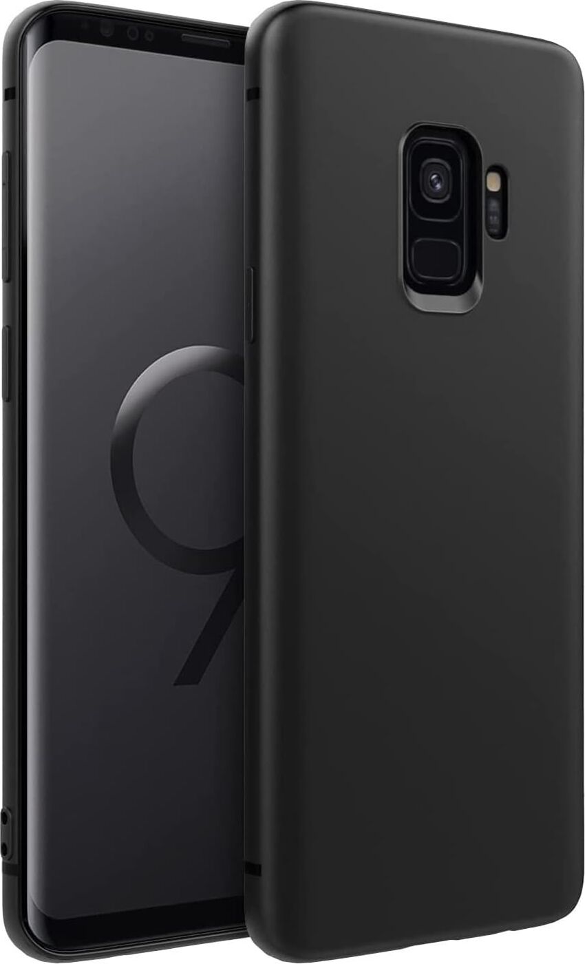 Galaxy S9 Plus ile Uyumlu Kapak Mat Siyah Silikon Lux Kılıf