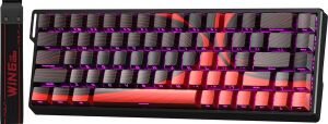 Aula WIN68 He Max Manyetik Klavye Rapid Trigger Wing Chun Switch 8000Hz Rgb Tkl Hot Swap Oyuncu Klavyesi Kırmızı